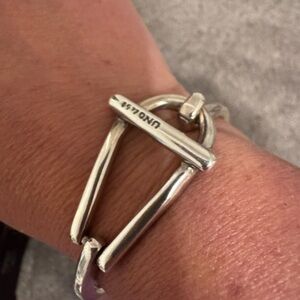 UNO de 50 Silver Geometric Bracelet